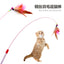 Wire Feather Cat Tickling Stick Pet Products for Cats Pet Cat Toys Interactive Cat Stick Toy Kitten Playing Pet Accessories