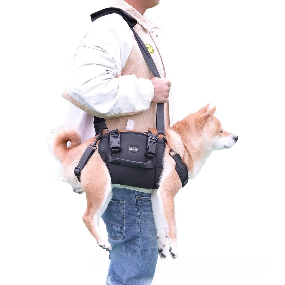Portable Dog Sling for Back Legs Hip Support Harness Older Limping Canine Aid Dog Assist Rehabilitation Lifting Harness Leashes