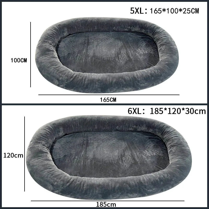 Dog bed for humans Short plush for large people, dog bed Adult kennel Removable pet nest