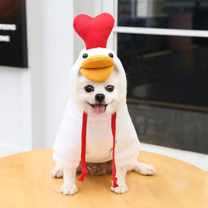 Cute Fruit Pet Costume Dog Clothes for Small Dogs Warm Fleece Doggy Hoodies Pet Dog Cat Clothing Puppy Sweater for Chihuahua Pug