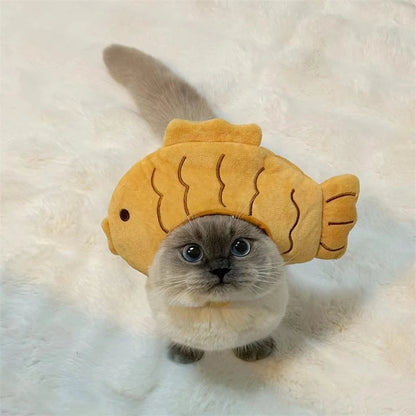 Personalized Animal Small Dog Hat Warm New Year Cosplay Accessories for Cats Snapper Bear French Bulldog Pet Supplies Head Gear