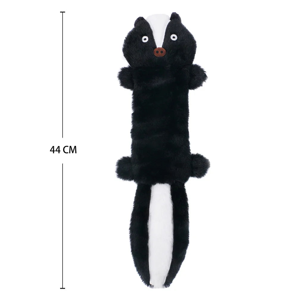 Dog Plush Toy Birthday Gift For Large Medium And Small Dogs Fun Pet Toys Plush Unfilled Animal Skins Skunk Fleece Squeak Toys