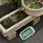 Turtle Tank Aquarium Baby Turtle Habitat With Lid Pet Turtle Habitat Detachable Double Layers Turtle Tank Anti-Slip Tortoise
