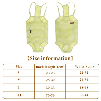 UXCELL Reusable Dog Diapers Female Dog Suspender Panties Casual Physiological Pants Adjustable Strap Striped Washable Underwear