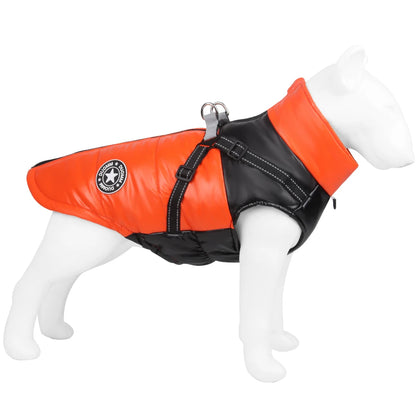 Winter Dog Harness Clothes For Large Dogs Warm French Bulldog Xs Reflective Winter Down Jacket For Little Dog Chihuahua Clothing