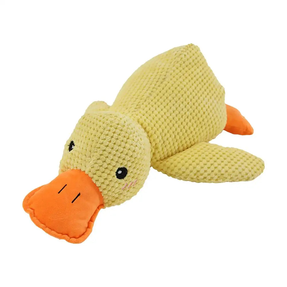 Pet Plush Toy Calming Duck Plush Toy Calming Duck Dog Toy Pet Teeth Cleaning Chew Pillow Toy Puppy Plush Pillow Toy Pet Supplies