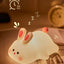 Cute Animal Silicone Night Light Patting Light, Rabbit Panda Octopus Robin Bird - for Room Decor, Gifts for Boys Girls Baby