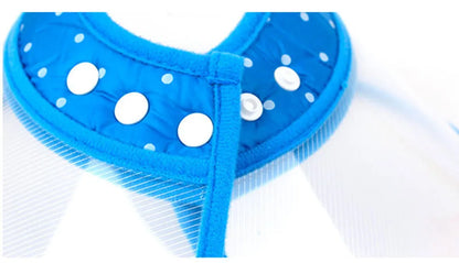 Pet Recovery Dog Cones Cat Cones After Surgery Adjustable Breathable Dog Cone Collar Soft Plastic Puppy Elizabethan E-Collar