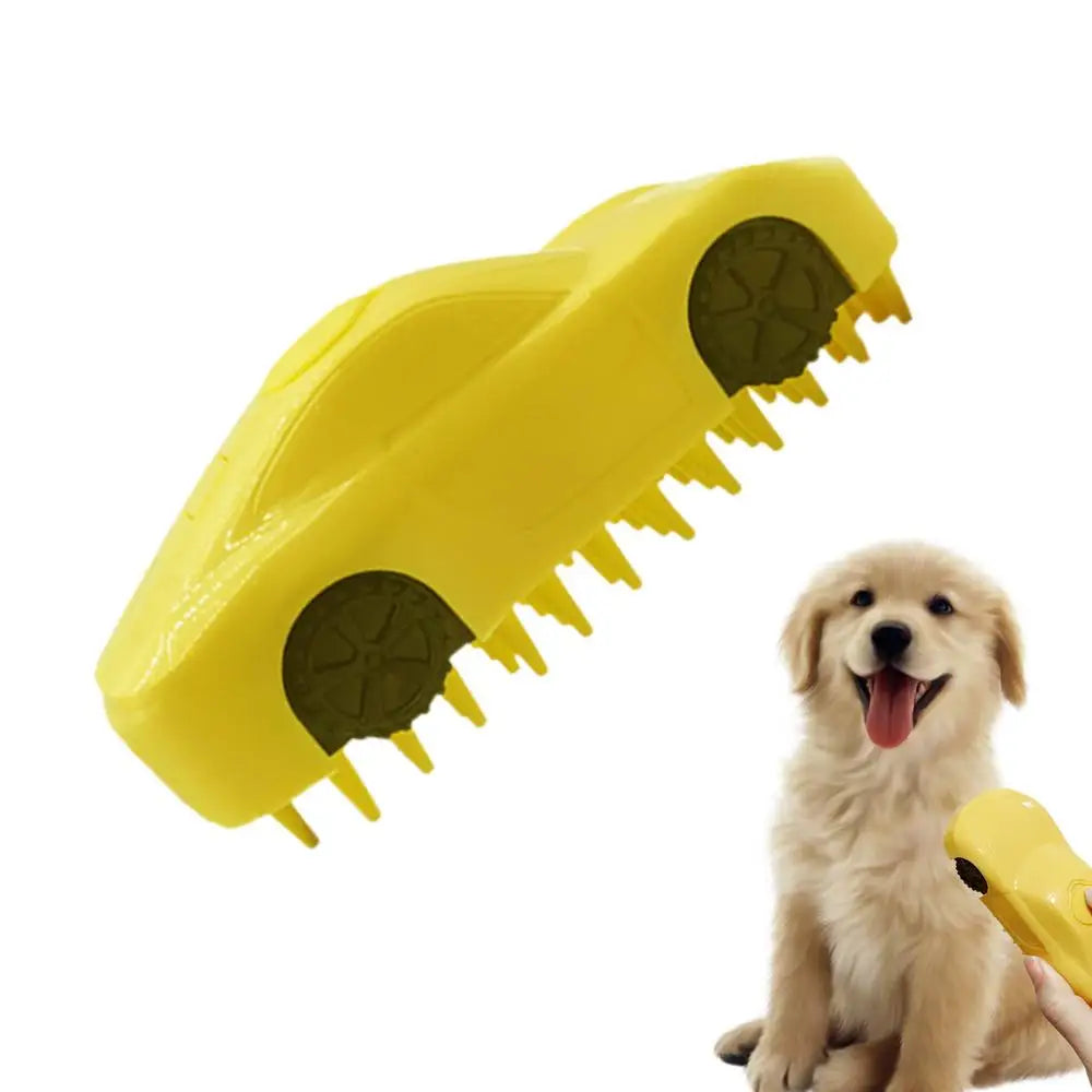 Cat Steam Brush 3 in 1 Car Shape One-Button Spray Cat Grooming Brush with Steam Dog Brushes for Removing Tangled and Loose Hair
