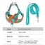 Booteely Pet Suede Chest Harness Vest Dog Cat Strap Reflective Leash Retractable For Small Light And Convenientn