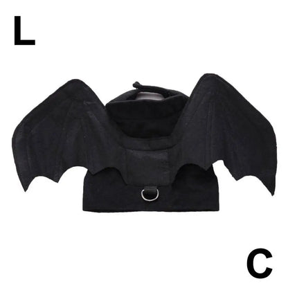 Cool Wings Black Bat Creative Pet Dog Clothes Halloween Transformation Costume Suitable For Festivals And Parties Dog Dress Up