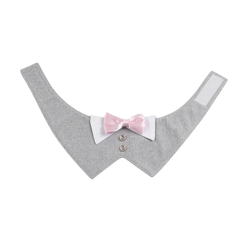 High Quality Puppy Big Dog Bibs Triangle Scarf Handsome Pet Wedding Suit Neck Accessories for Small Medium Dogs mascotas Costume