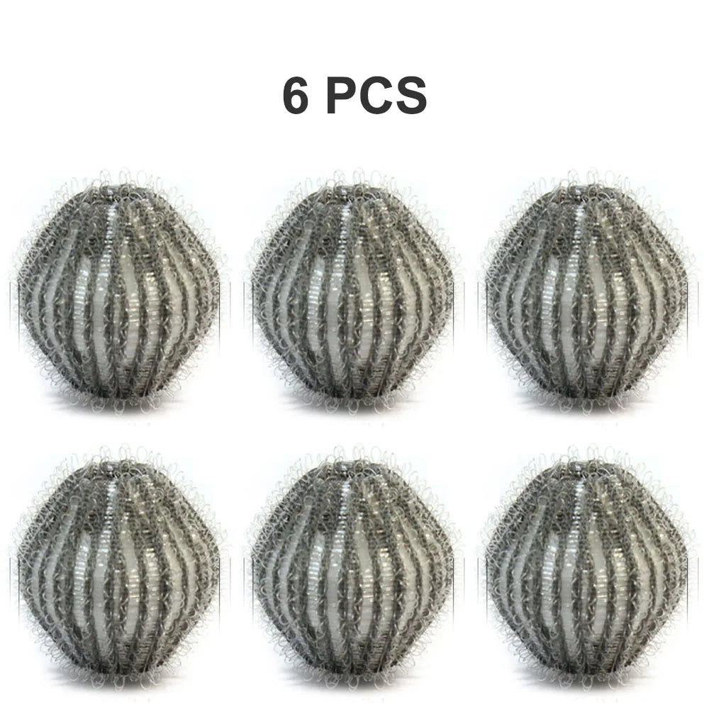 6pcs Nylon Laundry Ball Washing Machine Decontamination Ball Fur Lint Sticking Dedusting Roller Pet Hair Removal Ball in Laundry