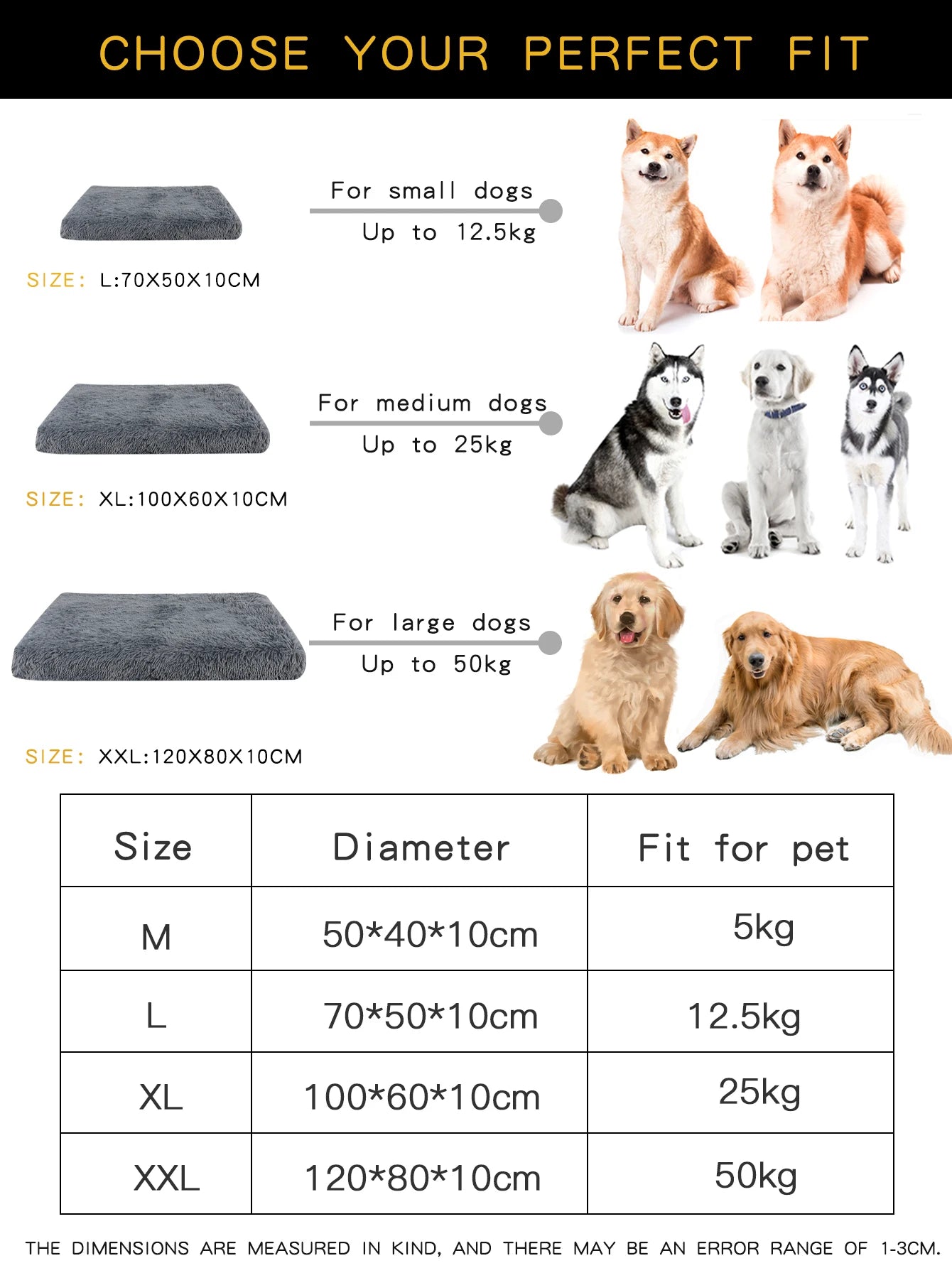 Dog Mat Fluffy Bed Cushion Accessory Supplies Pets Dogs Accessories Basket Baskets Big Small Pet Products Large Beds Sofa Cats