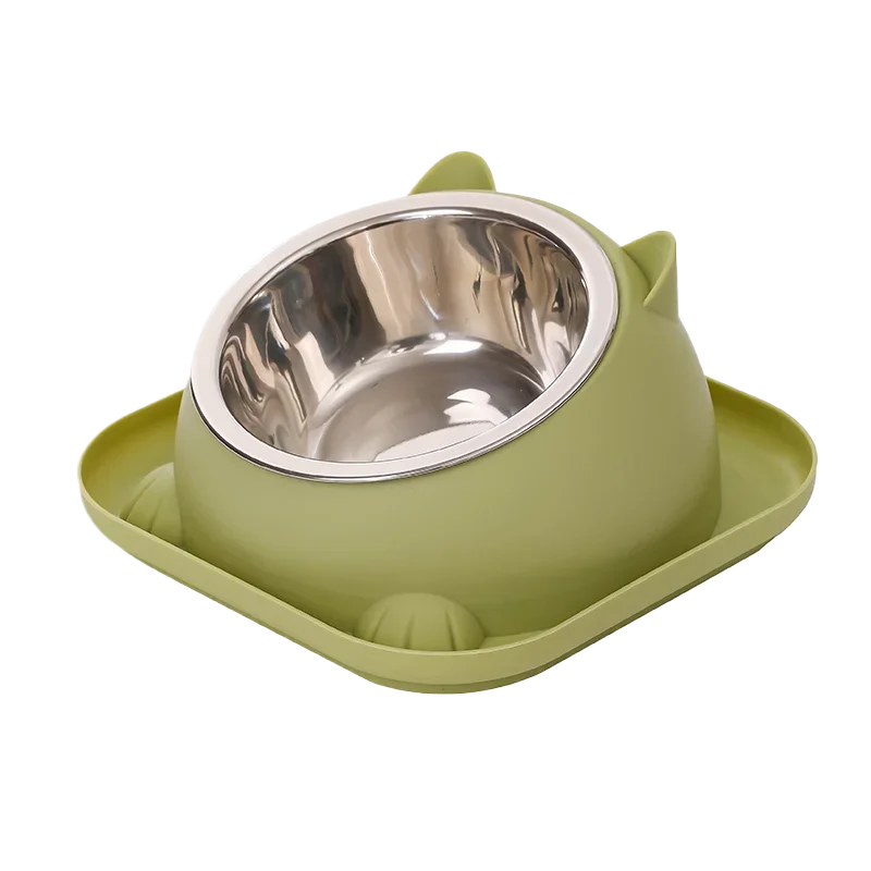 Fun Shaped Anti Tipping Cat Bowl With Added Water to Prevent Ants