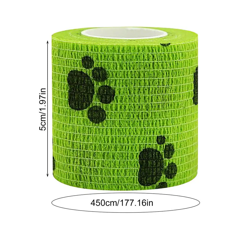 Self Adhesive Bandage Wrap Dog Bandage Shoes Pet Self Adhesive Bandage Dog Cohesive Bandage Multifunctional Pet Wound Care