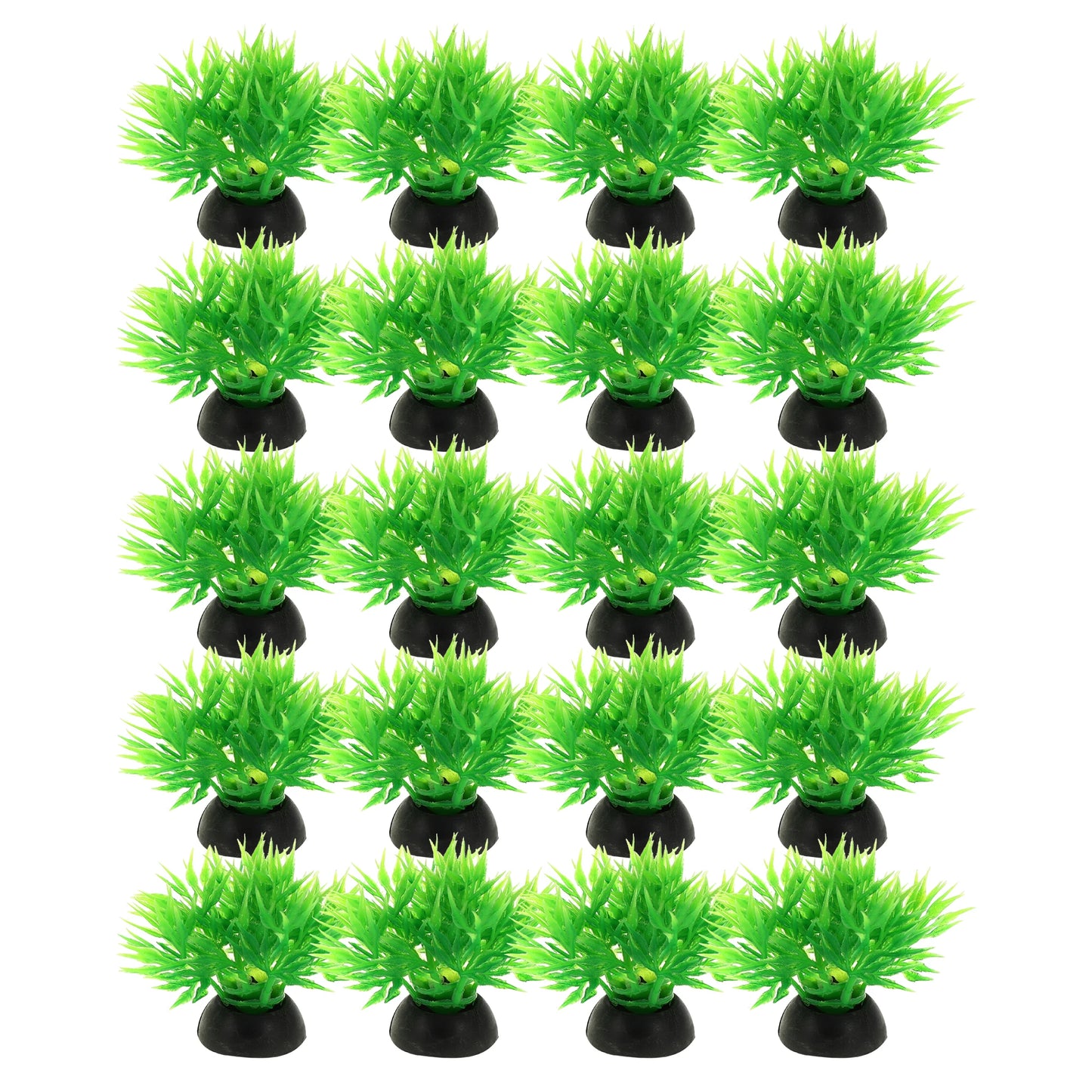 UXCELL 10/20 Pcs Aquarium Artificial Plastic Plants Water Weeds Ornament Fish Tank Plant Flower Grass Decoration Accessories