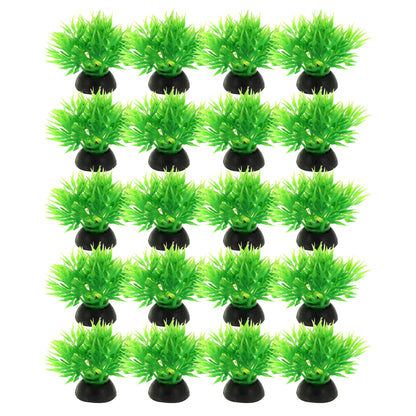 UXCELL 10/20 Pcs Aquarium Artificial Plastic Plants Water Weeds Ornament Fish Tank Plant Flower Grass Decoration Accessories