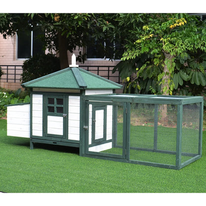 Wooden Chicken Coops Are Sheltered From Wind and Rain, Spacious and Easy To Clean, Suitable for Most of The Poultry
