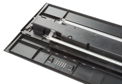 Ferplast Dubai 100 LED - 190 L. Glass Aquarium with Two LED Lamps, Internal Filter and Heater. 2 Colours.