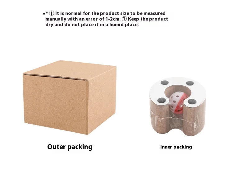 Popular Magic Organ Cat Scratch Board Cat Toy with Bell Cat Scratch Claw Cat Crawler Pet Supplies