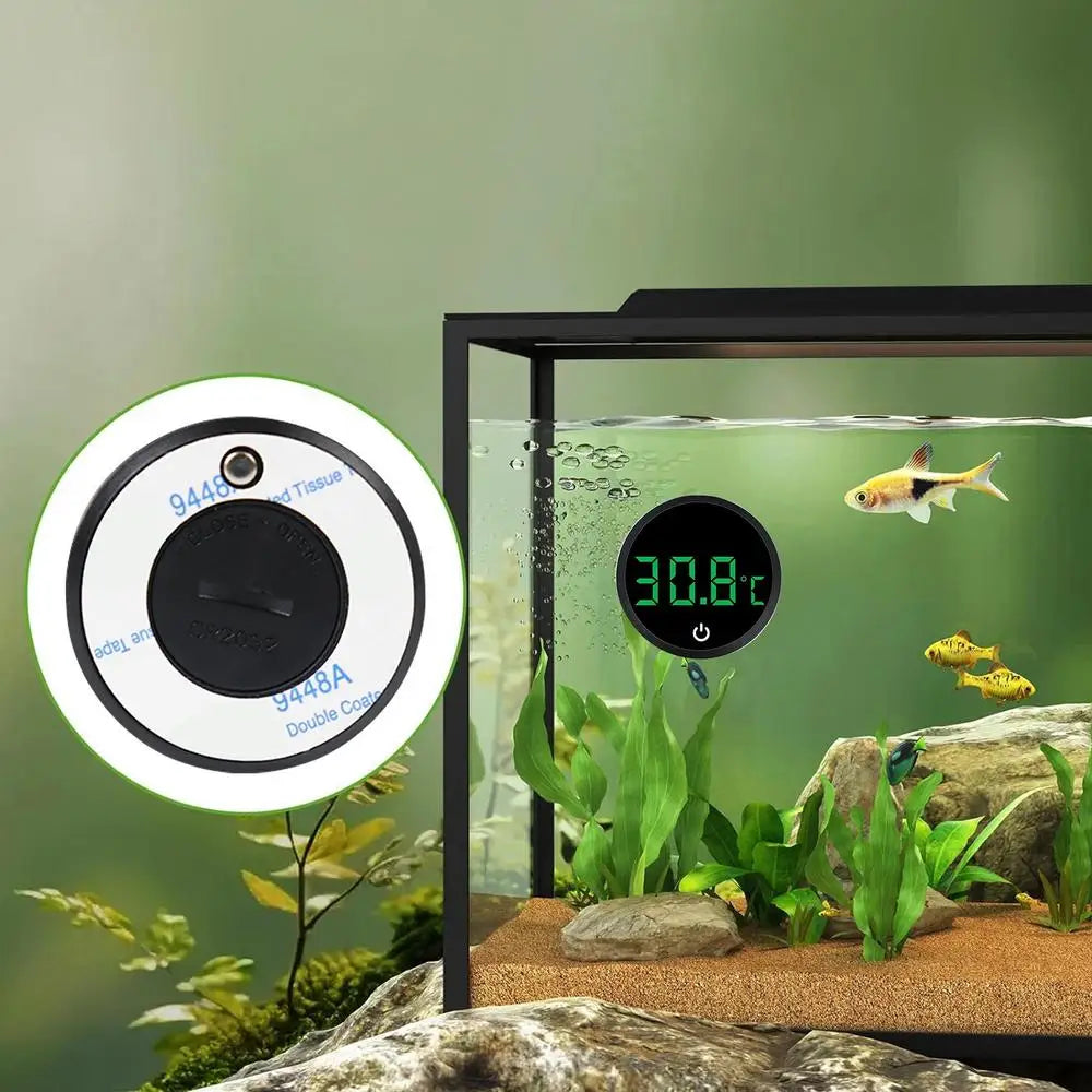 Aquarium Thermometers Accurate Digital Display Design Fish Tank Thermometers Fish Tank Accessories Portable Tank Thermometers