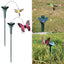1PCS Realistic Solar Butterfly Bird Outdoor Yard Decor Waterproof Garden Ornaments Simulate Butterfly Circling Handicraft