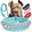 Dog Collar Leather Stylish and Durable Leash Medium Harness Dogs Backpack Collars Harnesses Wears Necklaces