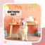 Dog Chain Collar Pink Diamond Cuban Link Necklace Metal Cat Chain Pet Crystal Collar Jewelry Accessories for  Dogs Cats