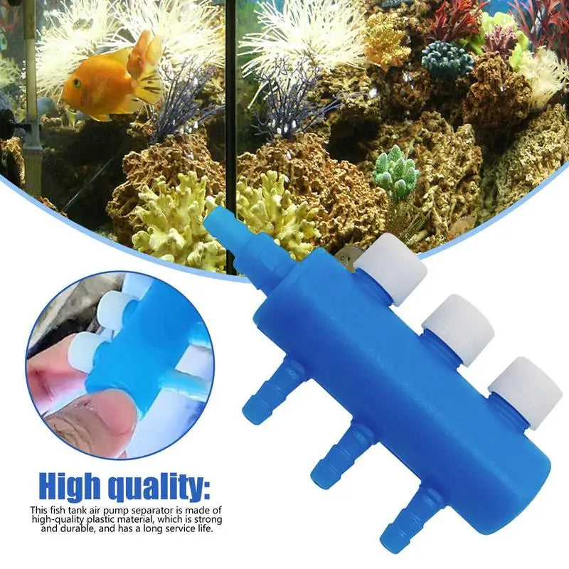 Fish Tank Air Splitter Fish Tank Air Pump Splitter Valve Aquarium Air Flow Control Lever Valve Distributor Splitter Airline Tube