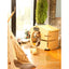 Pet natural birch hairball decoration, kennel wooden house, pet tent shed design