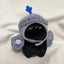 Q version Knight Cat Kitty cat doll toy backpack pendant Companion doll bag pendant Children's birthday gift Cute black cat toy