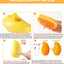Cat Steam Brush, 3-In-1 Cat Steam Brush, Silicone Massage Beauty Brush, Cat And Dog Pet Hair Cleaning Brush Comb,Mango Shape