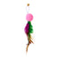 Funny Cat Stick Toy Furry Feather with Bell Cat Stick Toy Kitten Playing Pet Accessories Worm on A String Cat Toys Interactive