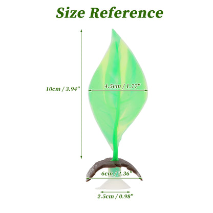 UXCELL Artificial Betta Fish Bed Simulation Betta Leaf Bed Betta Hammock Pad with Suction Cup Aquarium Decor Fish Supplies