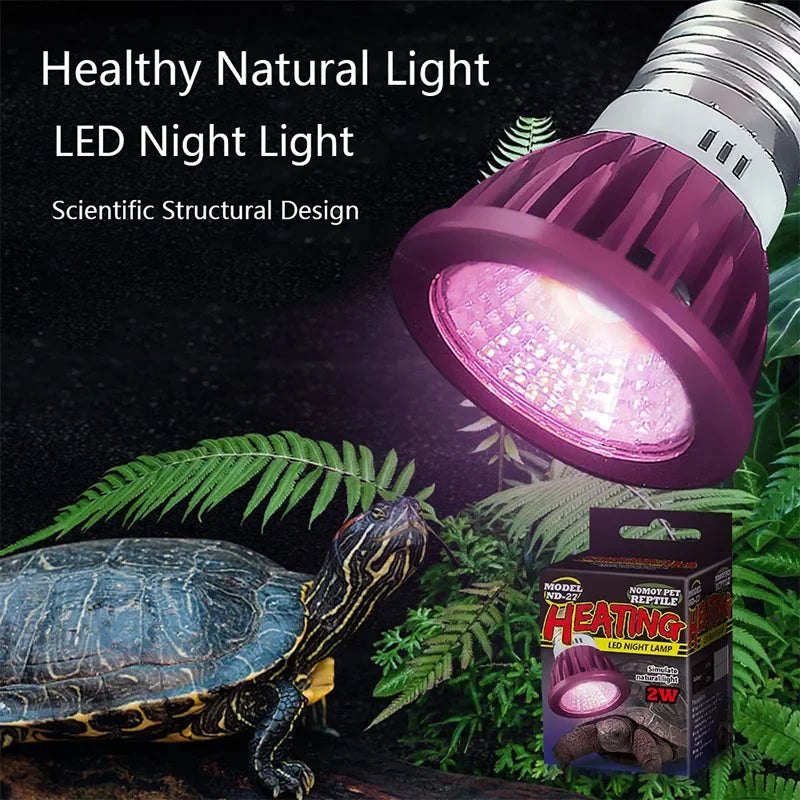 Reptile 110/220V Night Lamp Imitation Moonlight Light Night Sleep Lighting Lamp for Turtle Lizard Snake Reptile Amphibian