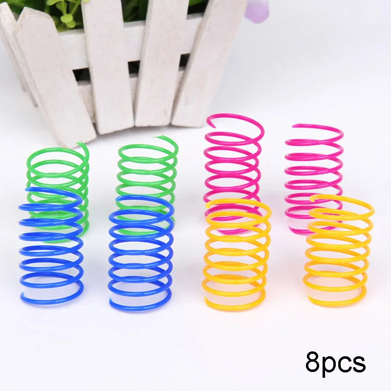 Kitten Coil Spiral Springs Cat Toys Interactive Gauge Cat Spring Toy Colorful Springs Cat Pet Toys Pet Products for Cats