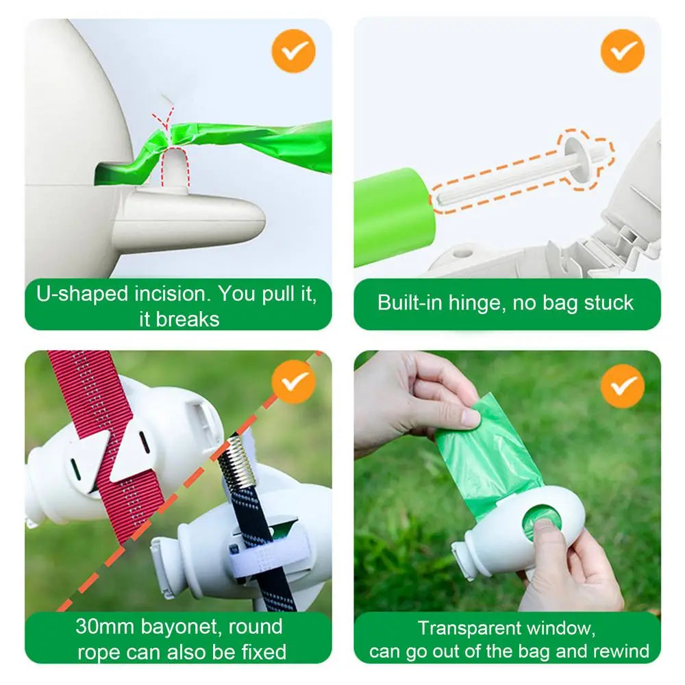 Dog Poop Pickup Bags Holder Dispenser Poop Waste Bag Dispenser Dog Poop Trash Cleaning pet Waste Picker For Picnic Camping