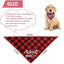 Adopt Me Dog Bandanas Plaid Dog Bandana Adjustable Dog Scarf Bibs Scarf Set for Dog Cat Pet Animals