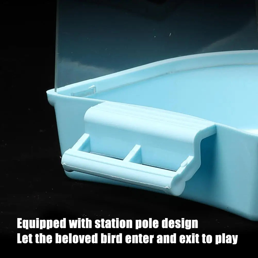 Hanging Bird Bath Is Waterproof Wear-resistant And Easy To Clean Cage-style External Bath For Birds Such As Parrots And Myn