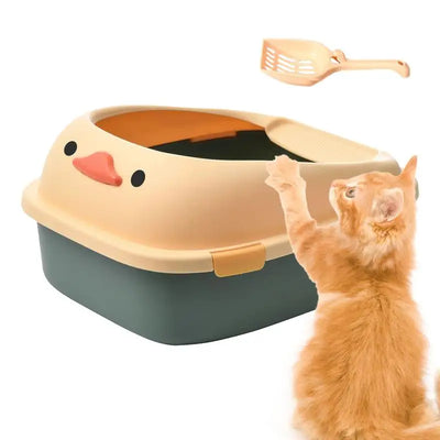 Large Cat Pan Cat Litter Pan Cat Litter Pan Cat Litter Container For Poop Large Cat Pan Litter Container With Scoop High Sided