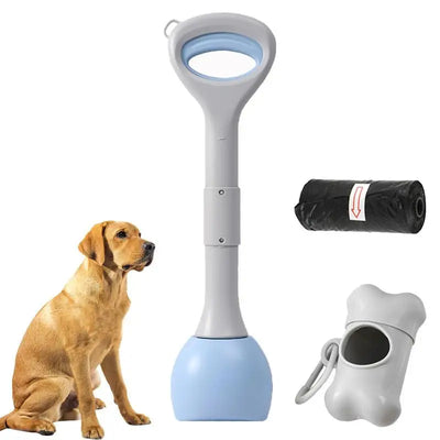Pet Poop Picker Pet Poop Shovel Tool With Waste Bag Poop Scooper With Poop Bag Dispenser Waste Shovel For Grass Gravel Pick Up