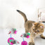 Pet Durable Colorful Feather Mimi Favorite Fur Mouse Tumbler Kitten Cat Toys Play Balls For Catch Cats Supplies 2PCS
