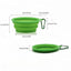 Collapsible Silicone Dog Food Water Bowl Cute Christmas Pet Bowl Outdoor Travel Portable Folding Supplies Dishes with Carabiner