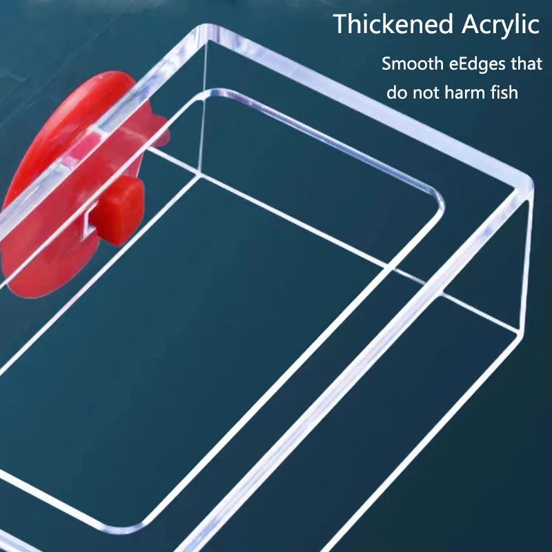 Aquarium Feeding Ring Fish Tank Station Floating Food Tray Feeder Aquarium Accessory with Strong Suction Cup New