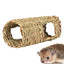 Hamster Grass Tunnel Natural Grass Tunnel Hamster Spacious Nest Indoor Pet Hideaway Hut Small Animals Activity Center for Dutch