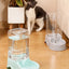 Automatic pet feeder Cat Drinking bowl Cat bowl Large capacity Dog bowl 3.8L combination food storage bucket Pet supplies
