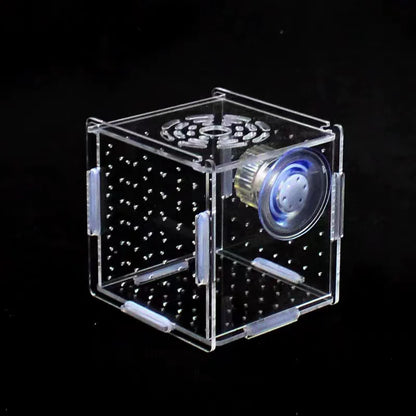 HighTransparent Acrylic Aquarium Fish Breeding Feeding Isolation Box Fish Aquarium Breeder Hatching Incubator Tank  Accessories