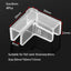 4pcs 5/6/8/10/12/15mm Transparent Anti-collision Fish Tank Corner Protector Adhesive Free Protective Cover Aquarium Accessories
