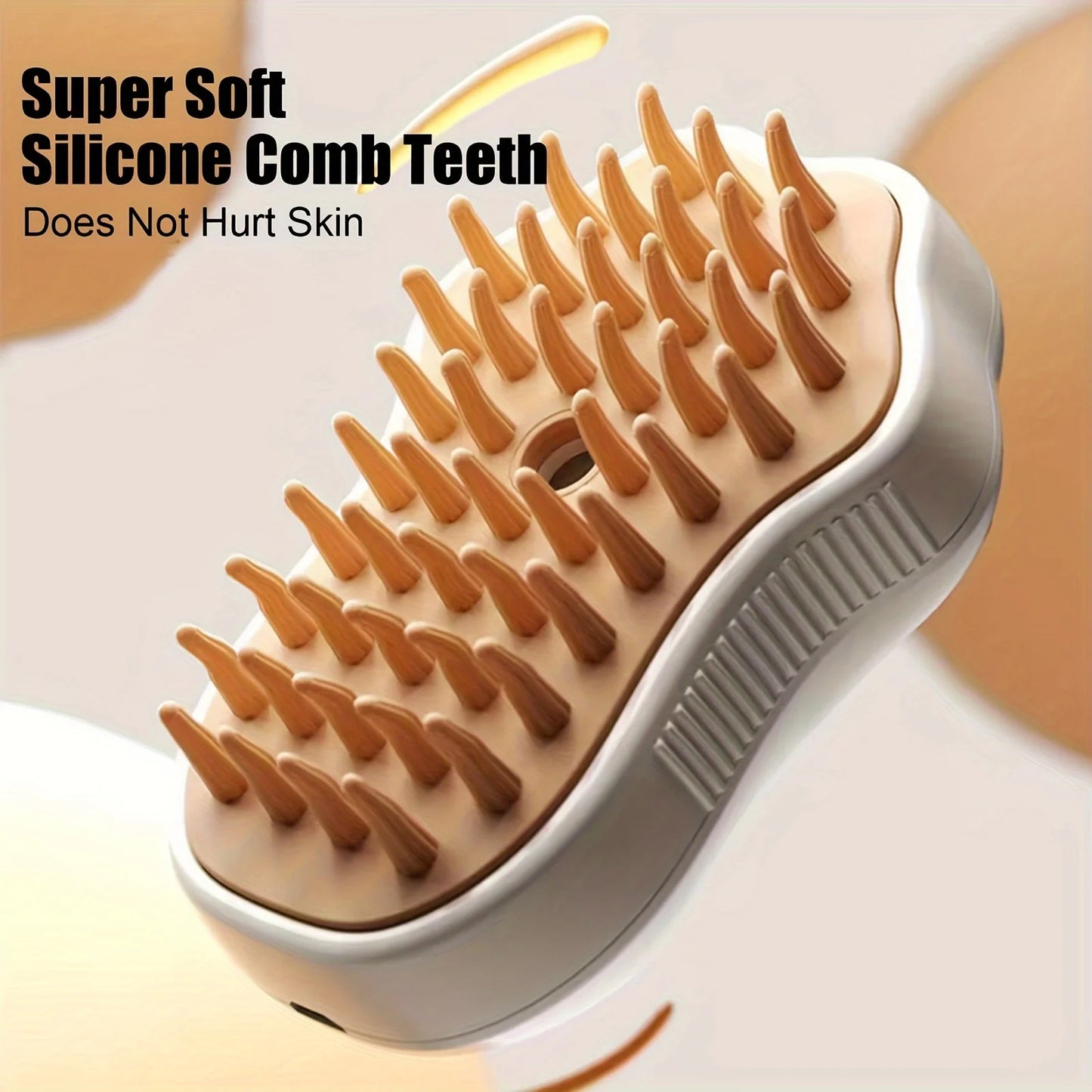 Cat Steam Brush, 3 in 1 Cat Steam Brush Cleaner, Silicone Massage Grooming Brush, Pet Hair Cleaning Brush Comb for Cats and Dogs